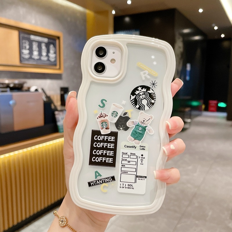 (2 In 1) Casing iPhone 11 12 13 Pro MAX X XR XS MAX Motif Beruang Lucu