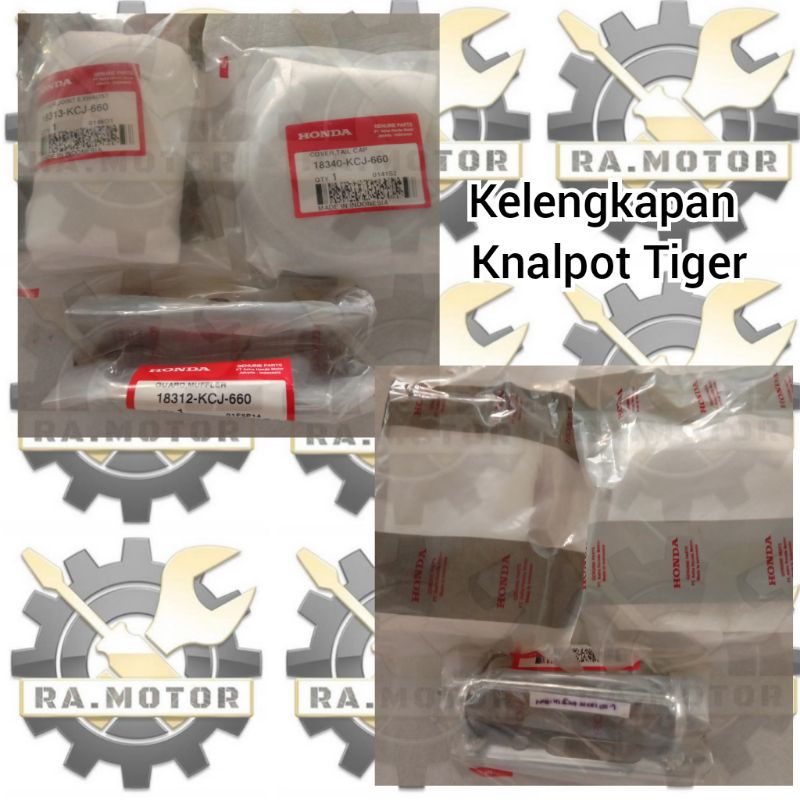 [Baca Deskripsi]Kelengkapan Knalpot Honda Tiger-Revo (18312KCJ660 18340KCJ660 18313KCJ660) Original