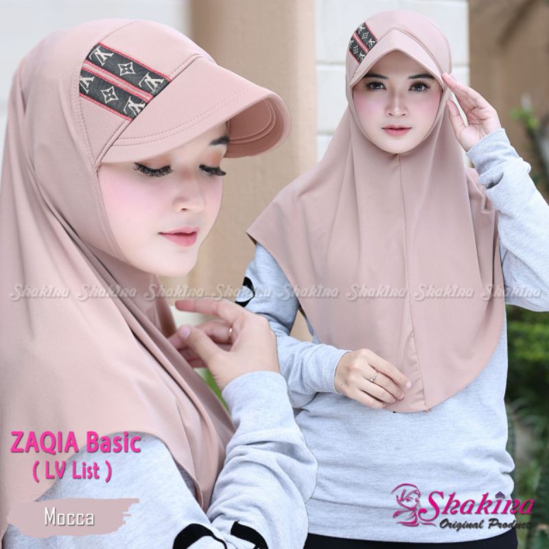 Jilbab Khimar Instan Zaqia Basic Sporty Ori Danisha Shakina Hijab