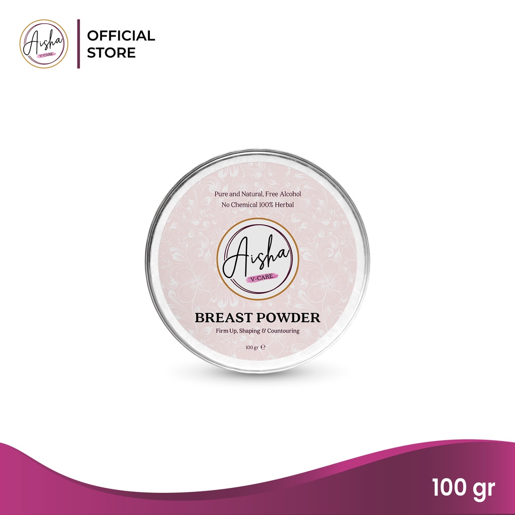 AISHAVCARE BREASTS POWDER | PENGENCANG PAYUDARA HERBAL | PERAWATAN KEWANITAAN SESUAI SUNNAH | KHUSUS WANITA