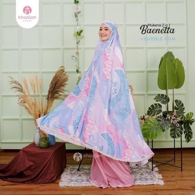 KHADIJAH LABEL-MUKENA JUMBO BAENETTA 2 In 1