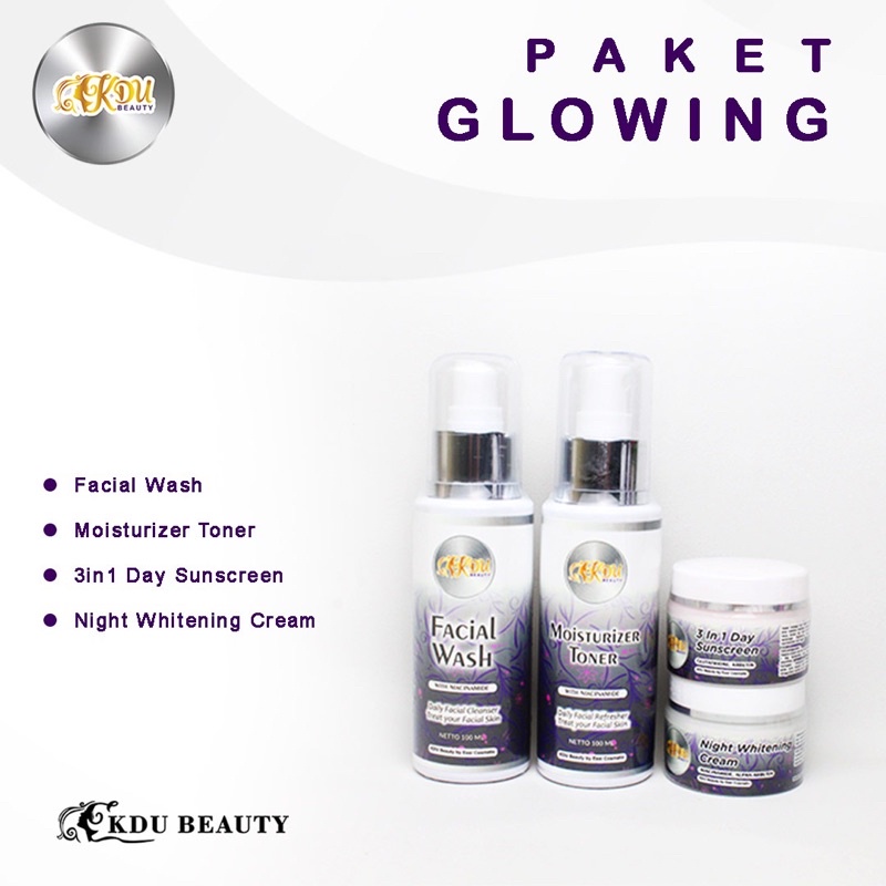 paket glowing best seller kdu beauty by Essi cosmetic