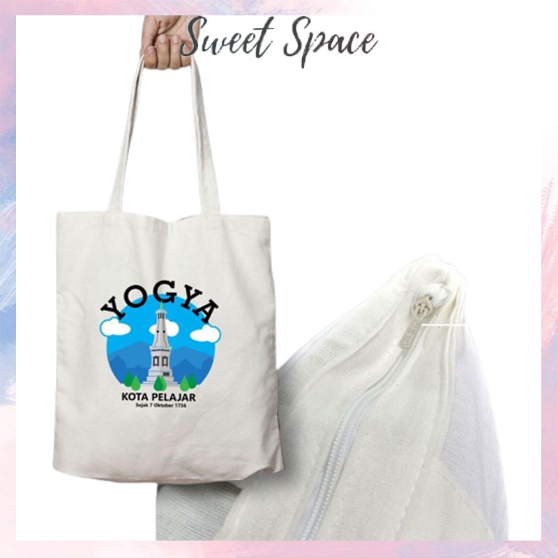 TOTEBAG RESELETING  DESIGN NUSANTARA BLACU 30 X 40 [SWEETSPACE]