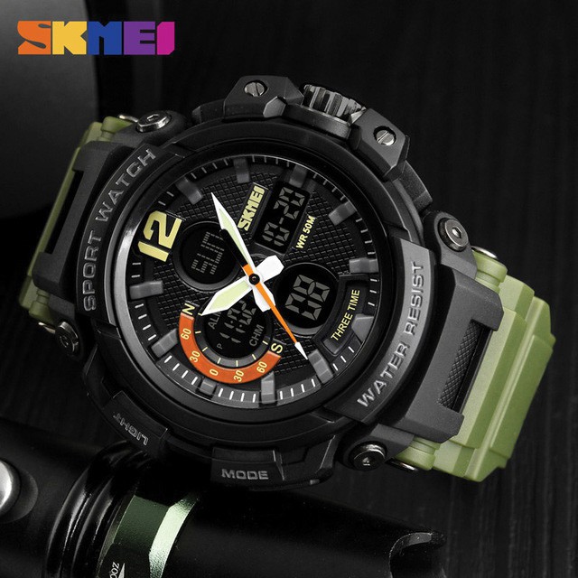 SKMEI 1343 Jam Tangan Pria Digital Analog Anti Air WATCHKITE WKOS