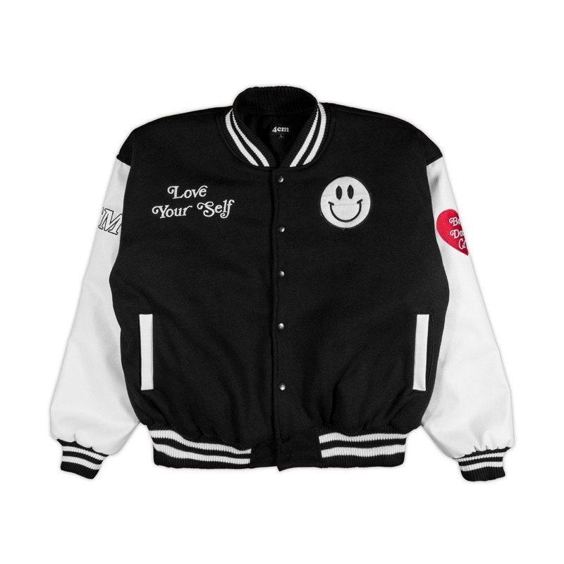 Jaket Varsity Baseball | jaket varsity hitam putih
