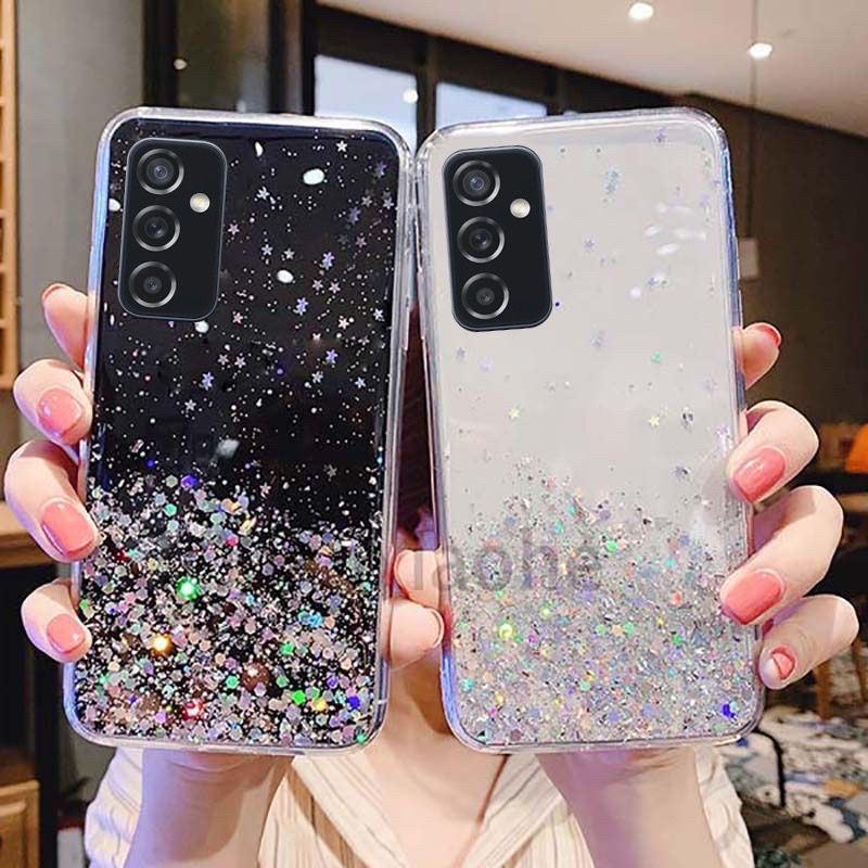 Samsung Galaxy A03 Core M52 5G Casing Soft Case TPU Bahan Premium Glitter Glossy
