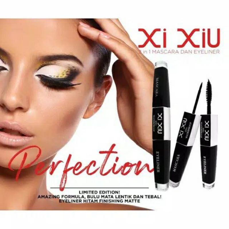 Marimar XiXiu Divine 2 in 1 Mascara dan Eyeliner black