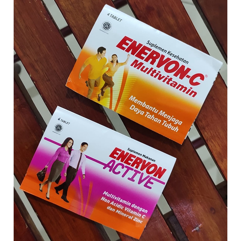 Enervon C Multivitamin / Enervon Active 4 Tablet / Imun Tubuh / Meningkatkan Stamina