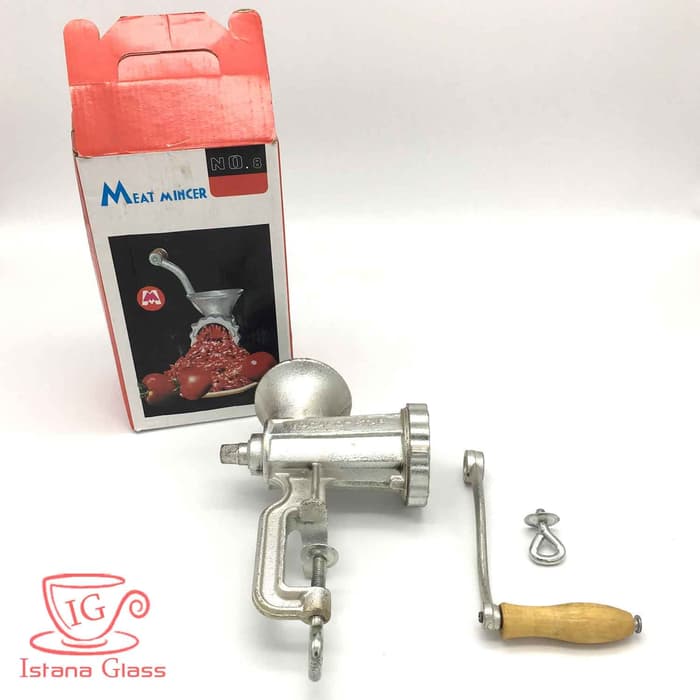 

TERLARIS MEAT MINCER NO 8 GILINGAN BESI MANUAL DAGING MIE GETUK BUMBU KACANG DL