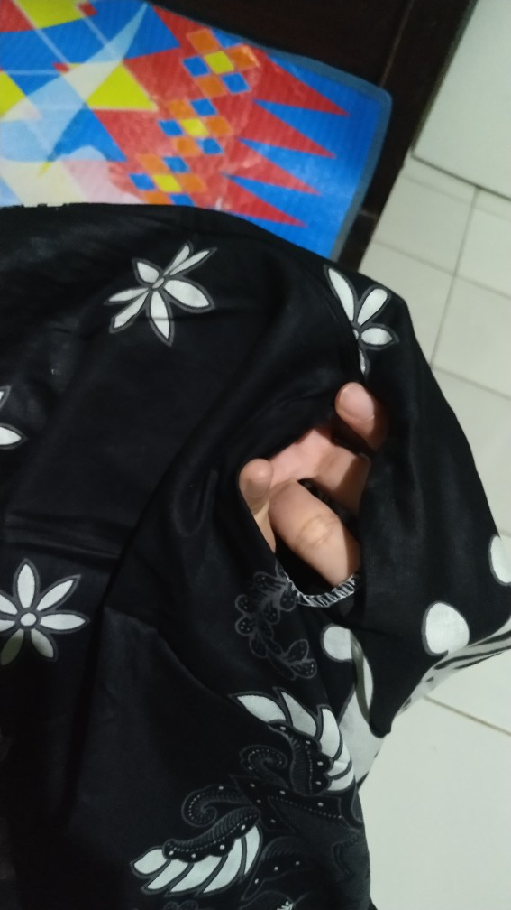 Dress Batik Brokat Calista Motif Gunungan Sogan Resleting Depan Batik Pekalongan