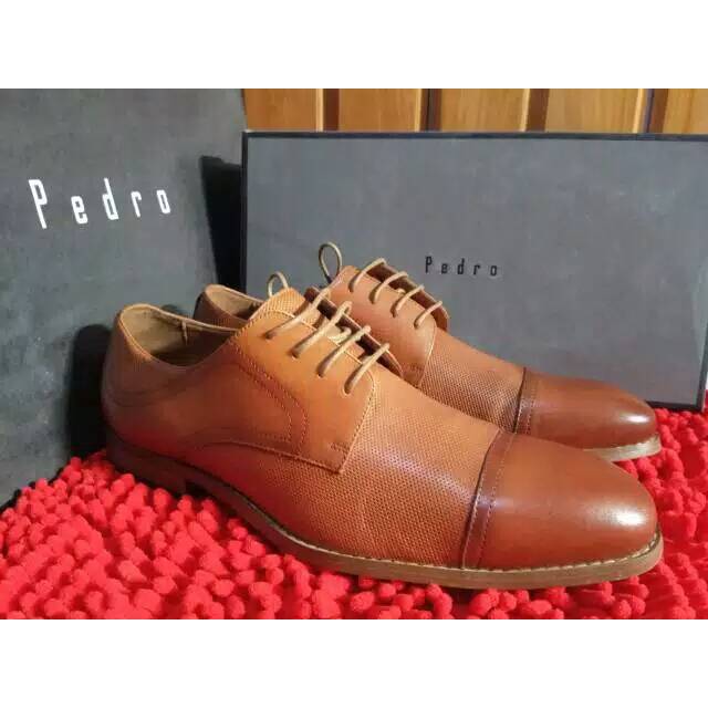 Preloved like NEW SEPATU PRIA PEDRO ORIGINAL SIZE 40 LEATHER KULIT PANTOFEL SALE DISKON bekas second