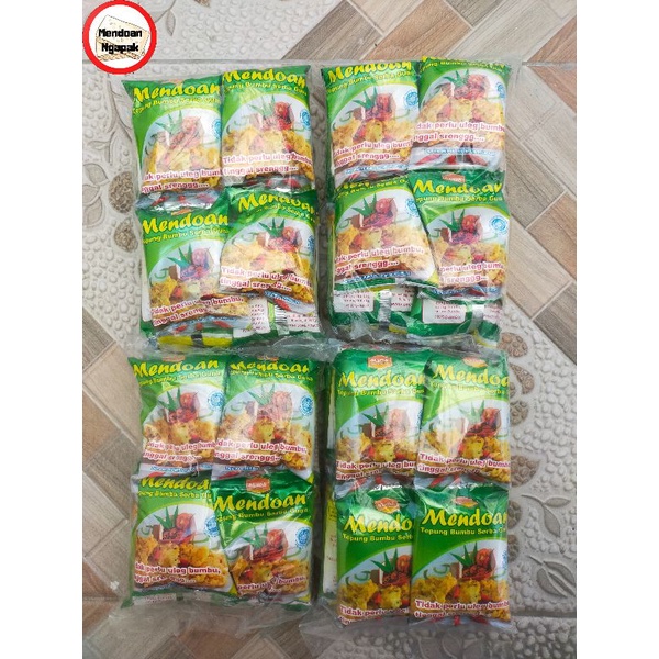 

Tepung Mendoan Alida 1 Pack/12pcs Purwokerto Banyumas Tepung Bumbu Serba Guna Tepung Mendoan Praktis