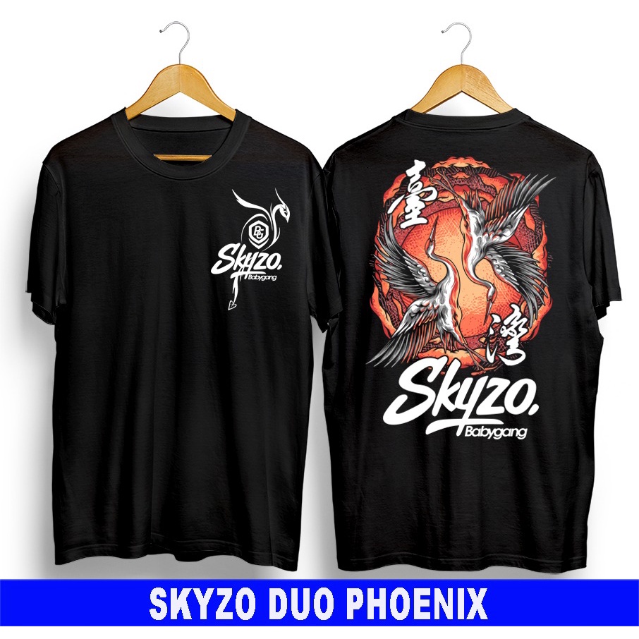 Kaos murah Kaos distro murah baju  distro pria t-shirt murah combed30s SKYZO PHONIX