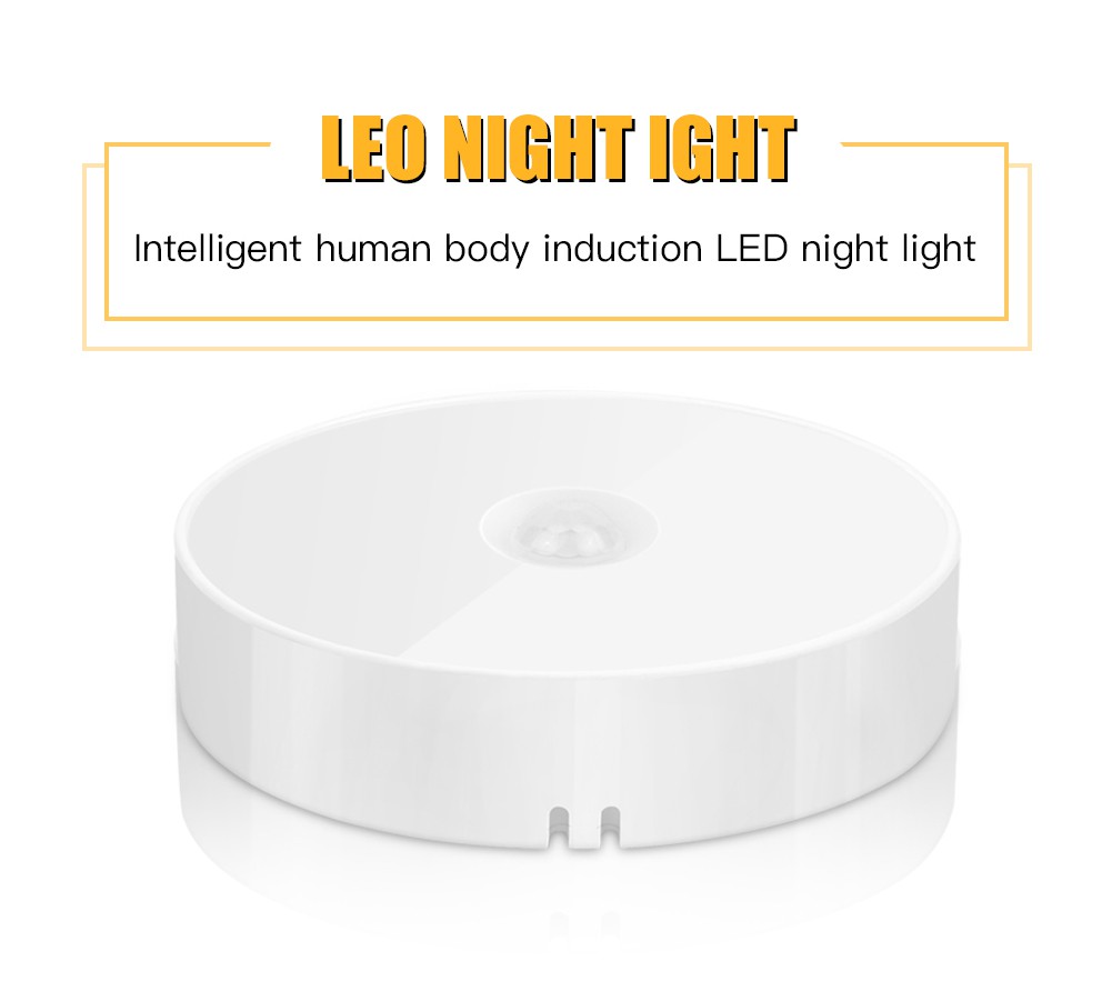 Lampu Malam Led Usb Rechargeable Hemat Energi Dengan Sensor Gerak Untuk Kamar Tidur / Toilet / Tangga
