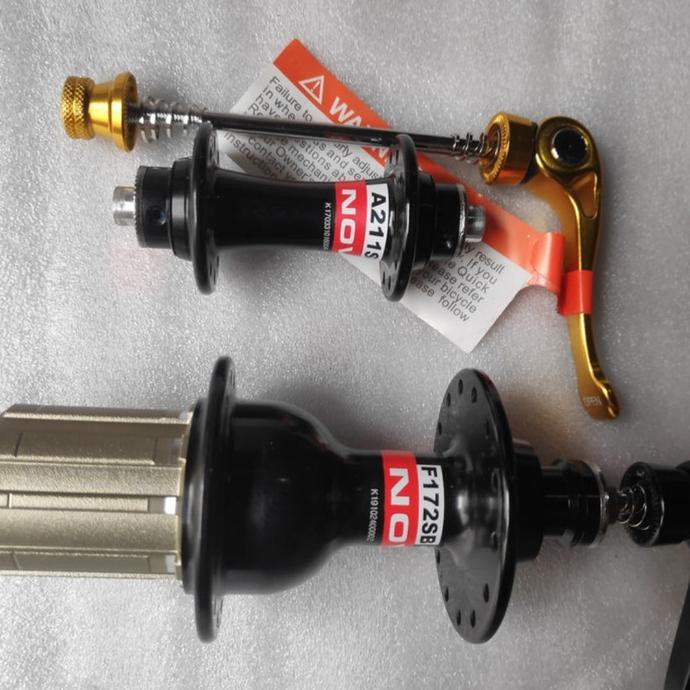 Hub Freehub Sepeda Lipat Vbrake Novatec 20/28H Hitam Original