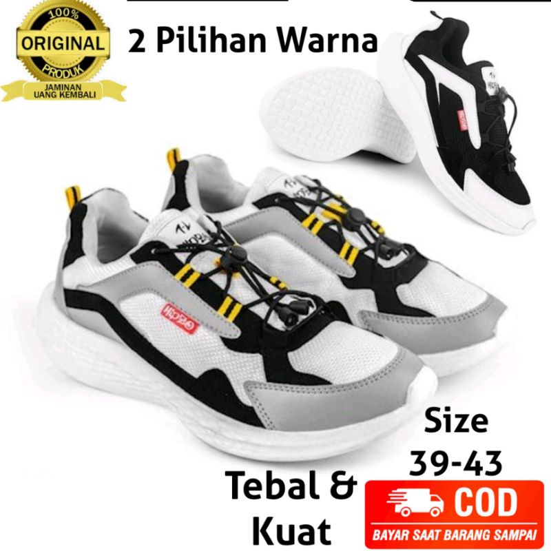 H02 Sepatu Pria Olahraga Jogging Running  Terbaru Laki-Laki Dewasa Remaja Kekinian Original 100% PAN