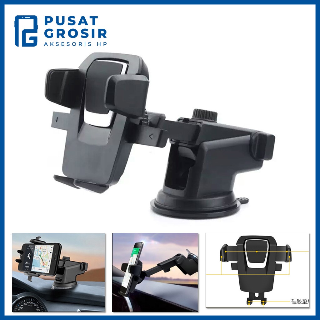 Car Phone Holder Mobil HD09 HD-09 dudukan hape stand handphone Alat penyangga hp dashboard