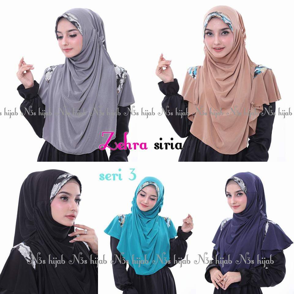 HIJAB INSTAN ZEHRA SIRIA / KERUDUNG INSTAN
