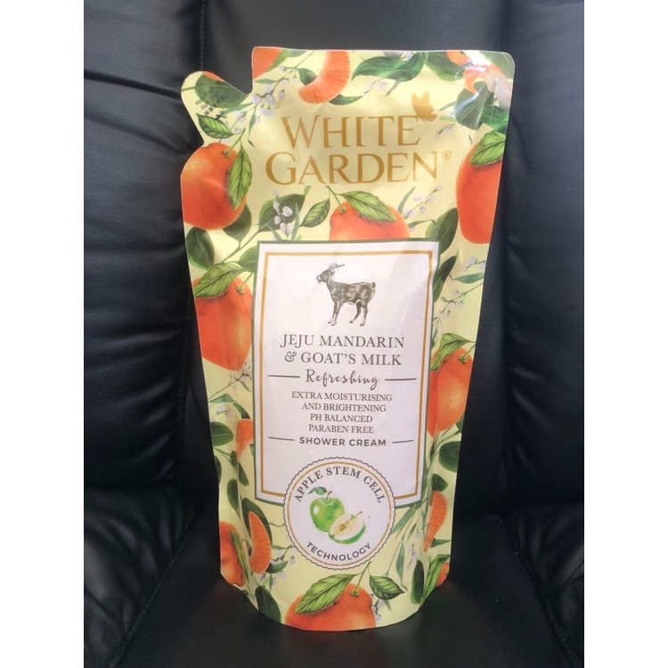 White Garden Jeju Mandarin Refill / Sabun Mandi Jeruk Mandarin 900ml