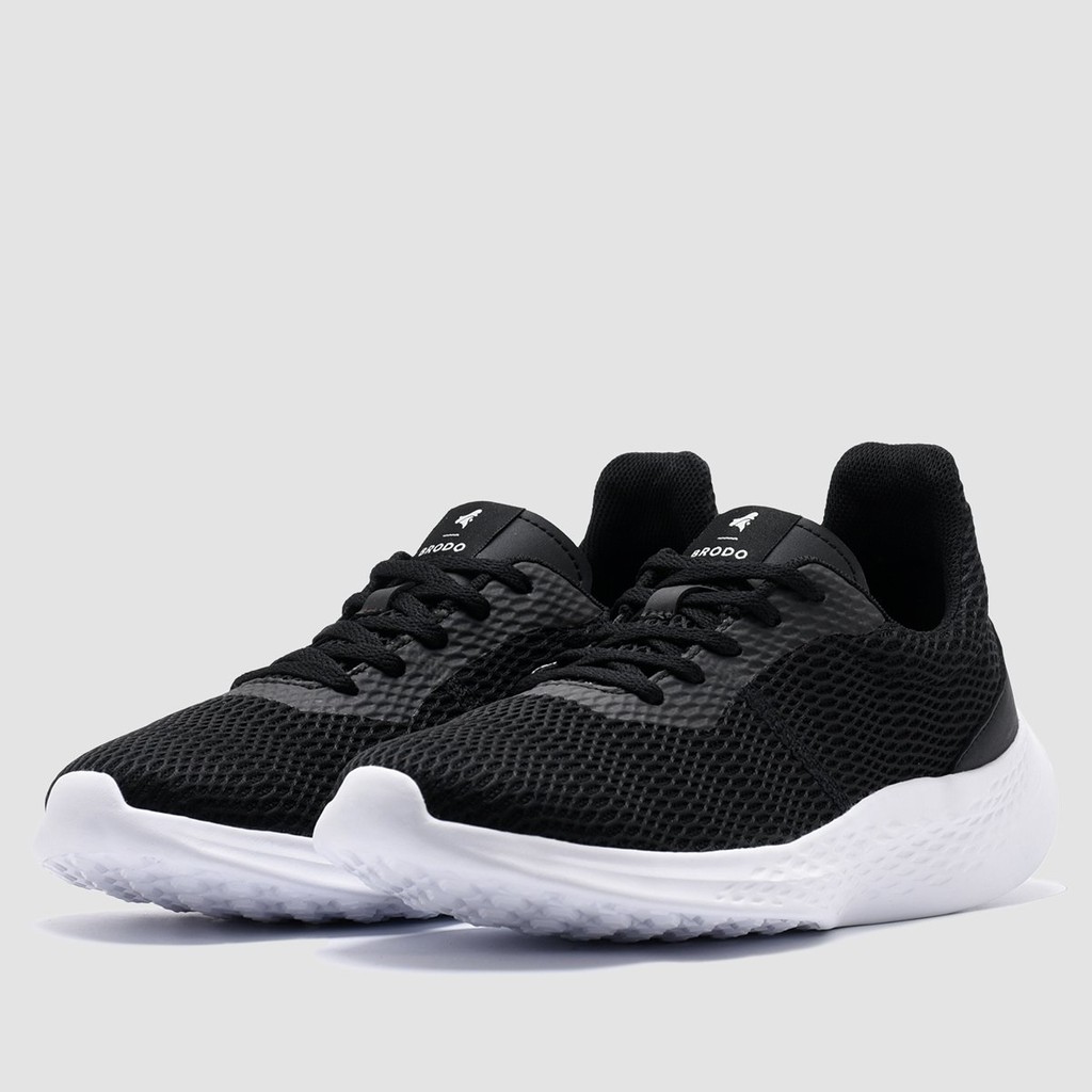 Sepatu Olahraga Brodo Active Sprint [Full White/Black White/Grey White/Navy White]-6