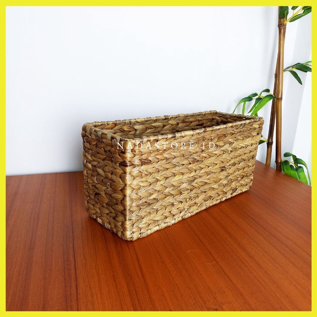 Water Hyacinth Storage / Toilet Paper Basket / Storage Basket for Toilet Tank Top / Tempat Topless