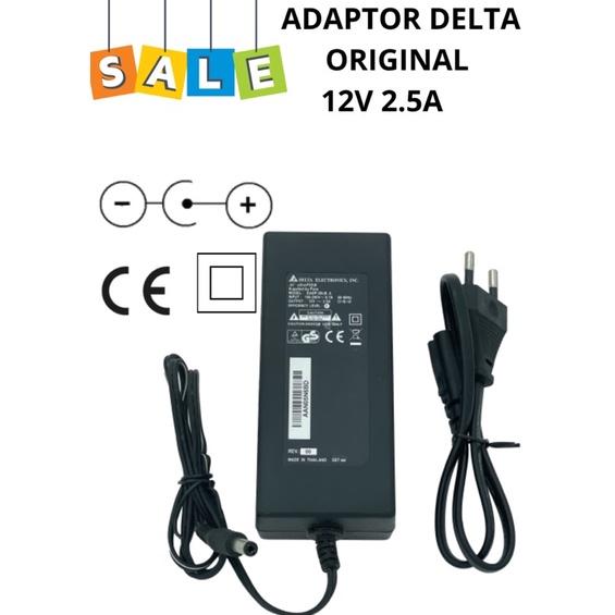 Power Adaptor DELTA / switching adaptor original 12V 2.5A