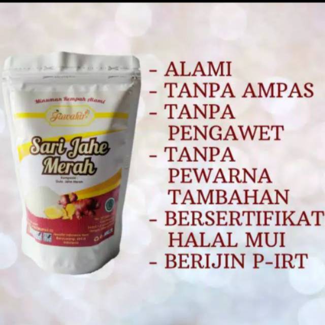 

JAWAHIR SARI JAHE MERAH 250GR