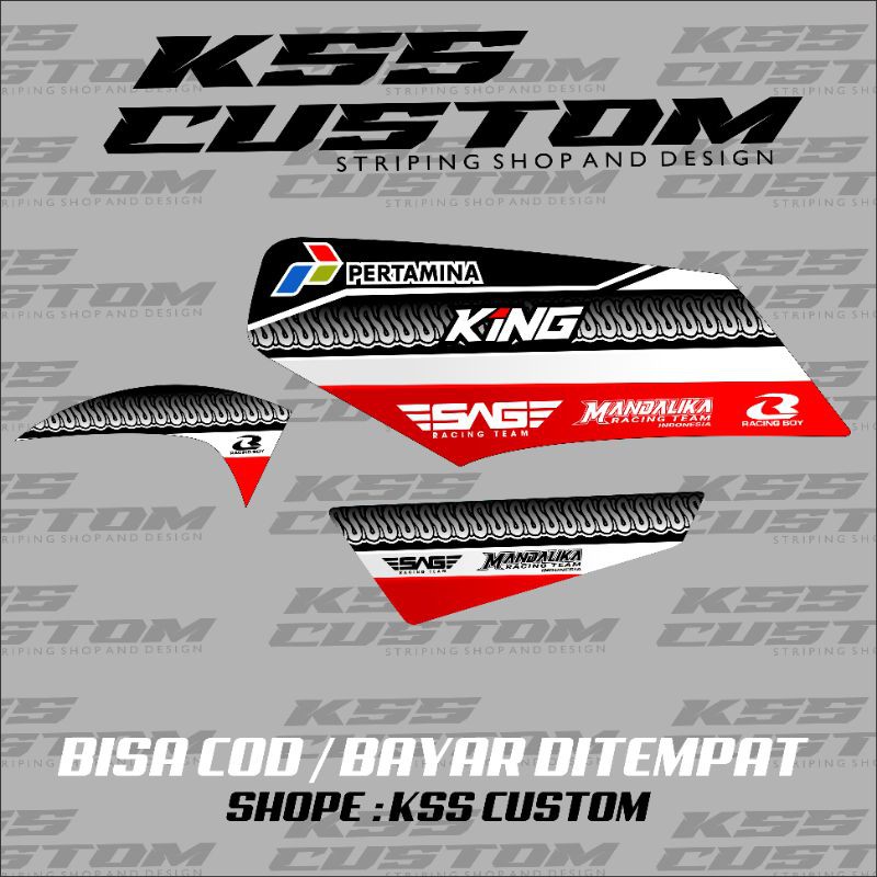 striping rx king mandalika racing team - striping rx king variasi custom terlaris