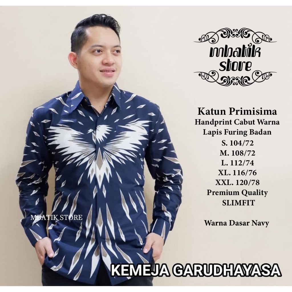 Garudhayasa Kemeja Batik Pria Pendek Full Furing by Batik Dewo