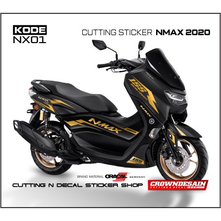 DISKON Sticker Nmax Gold Sticker Striping Motor Yamaha Nmax Gold NX01 A1 BURUAN