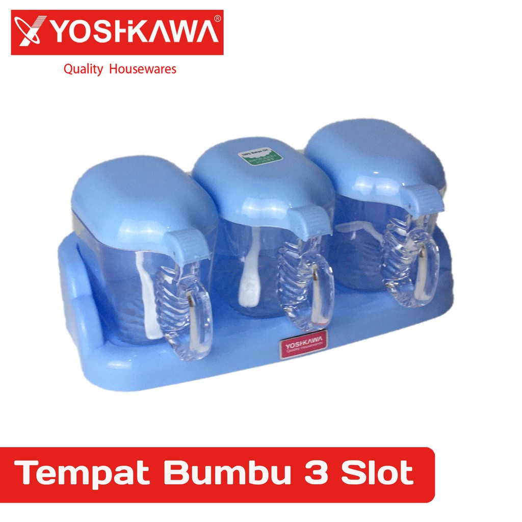 

YOSHIKAWA Tempat Bumbu Toples Bumbu Set 3 Pieces EVL-L-0122