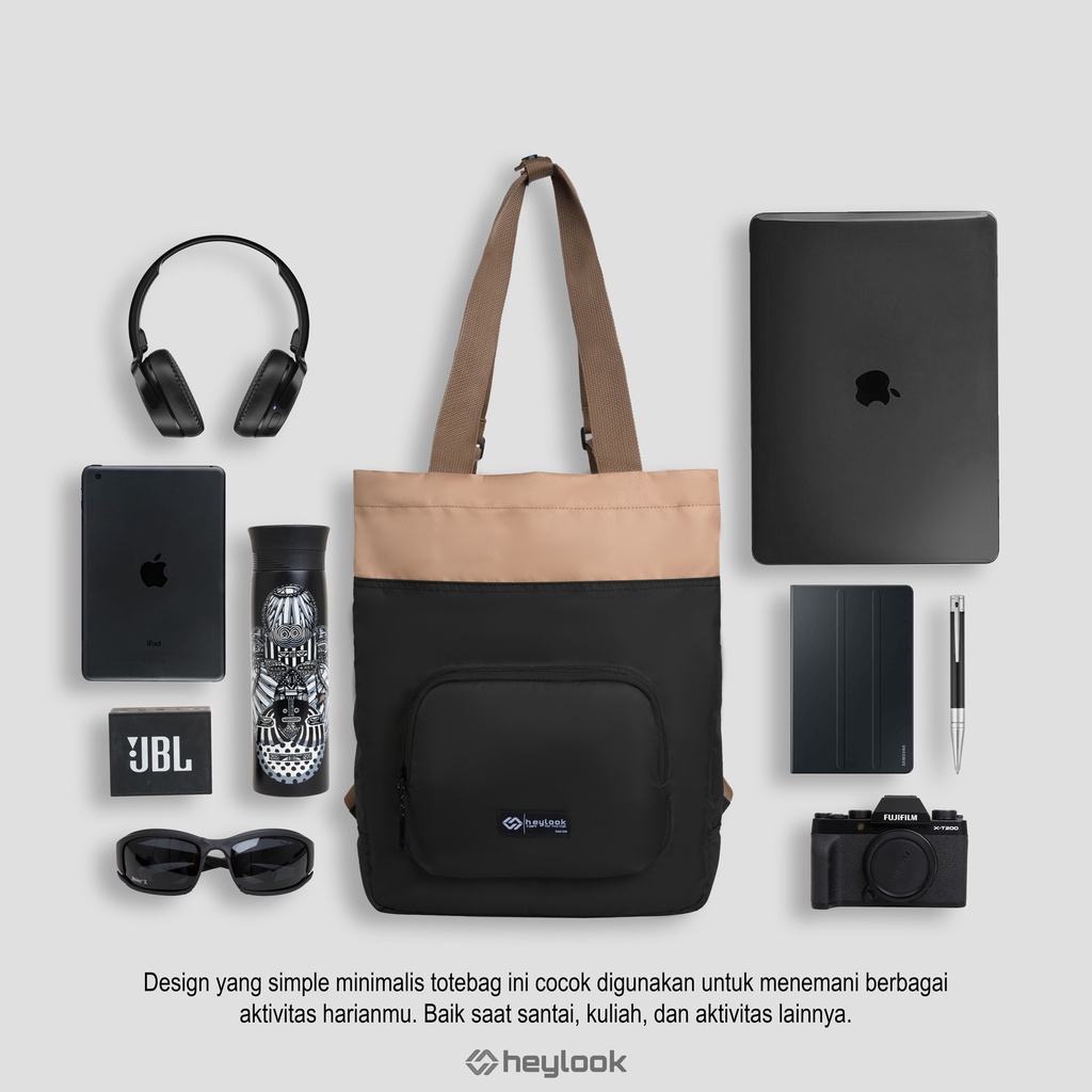 HEYLOOK Project - Tote Bag SAVANA Tas Ransel Laptop Multyfungsi Tas Leptop 14-15inch Backpack Pria Wanita Tas Sekolah Tas Kuliah Perempuan Tas Punggung Cowok Terbaru