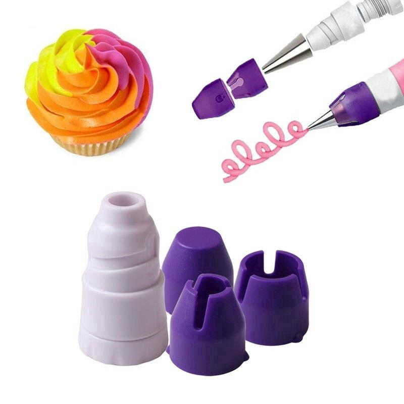 4pcs Spuit Piping Icing Rusia Untuk Dekorasi Kue