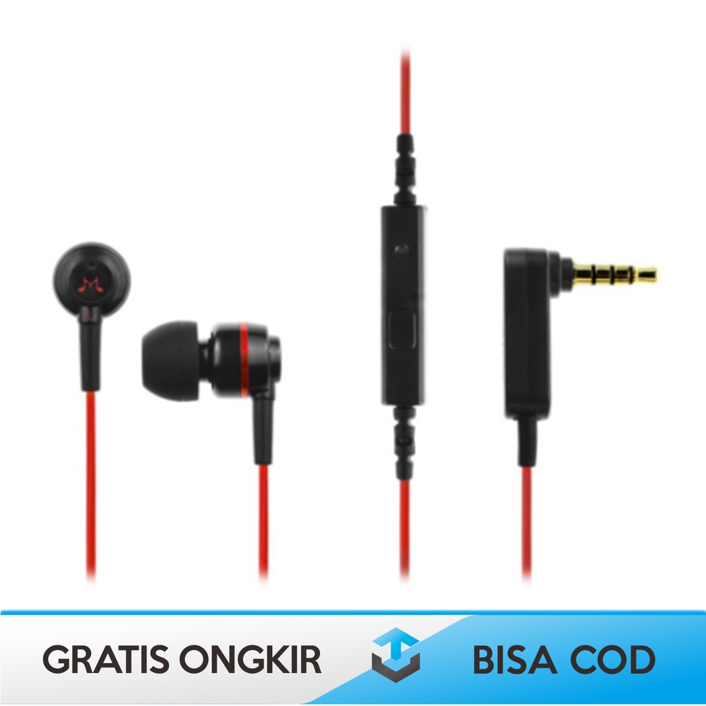 EARPHONE KABEL SOUNDMAGIC ES18S POWERFULL BASS DENGAN MICROPHONE MURAH