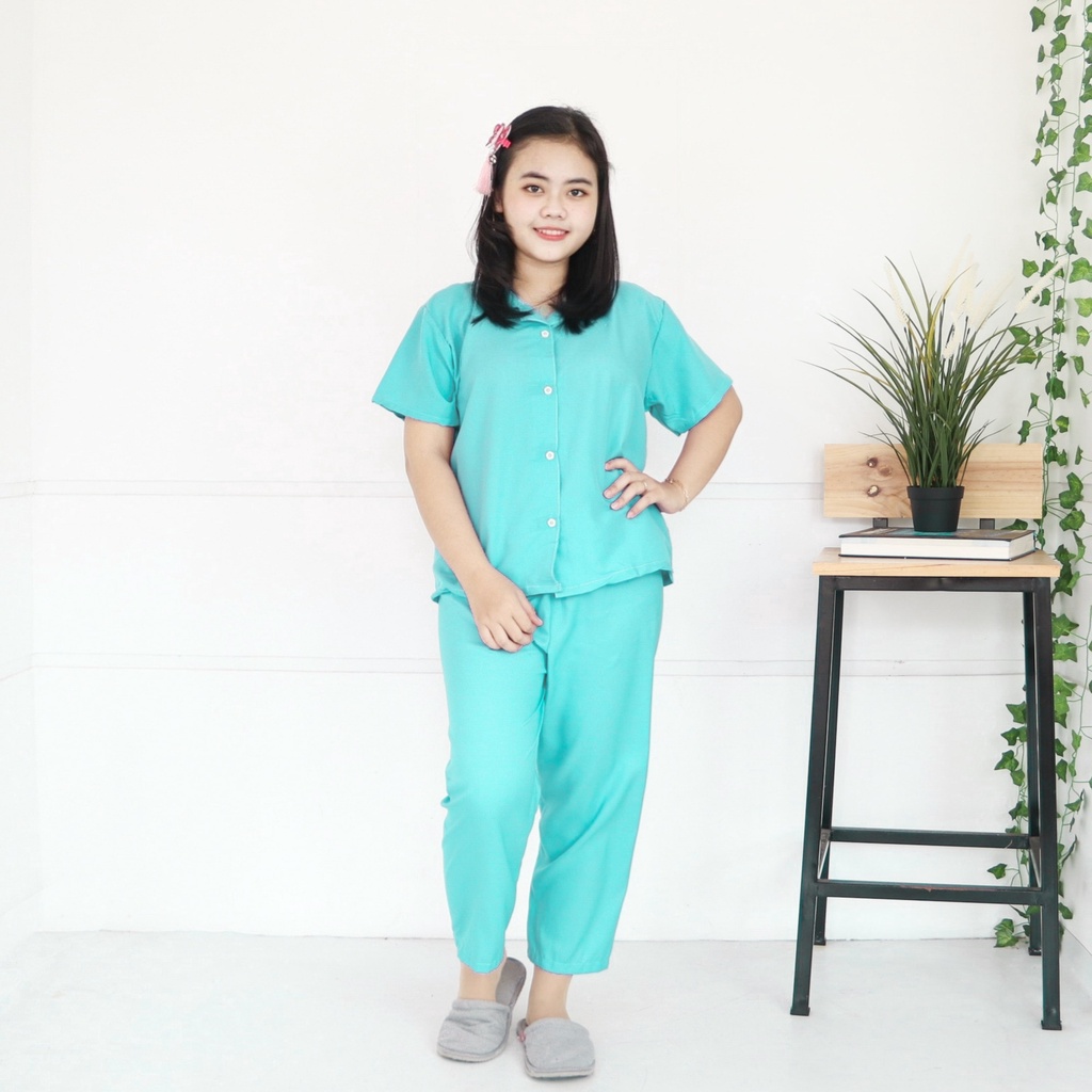 IZANY Piyama Remaja Size 14 Polos Tosca Plain