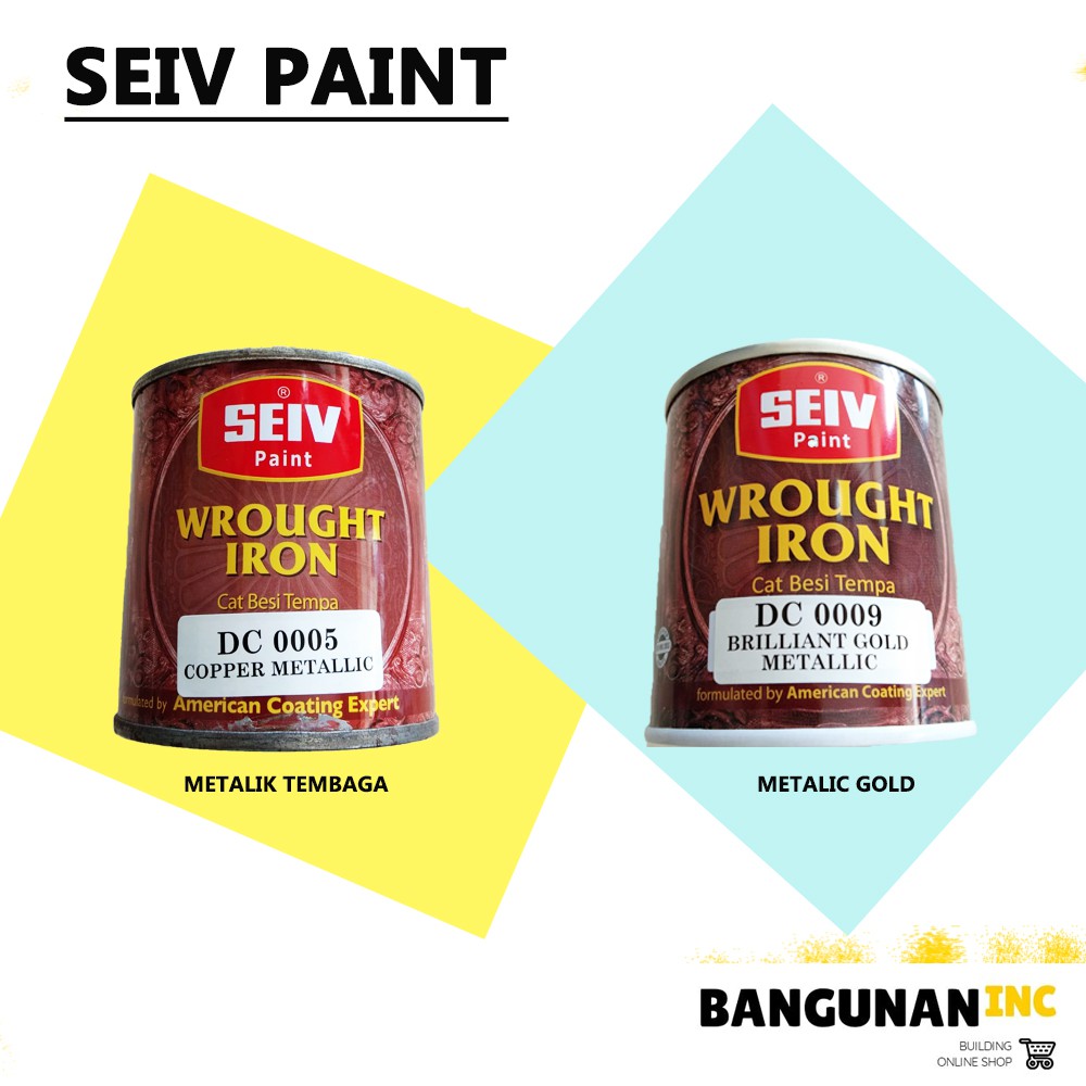 

CAT BESI WARNA EMAS METALIC SEIV METALIC GOLD 250 GRAM CAT PAGAR CAT MINYAK KAYU METALIK