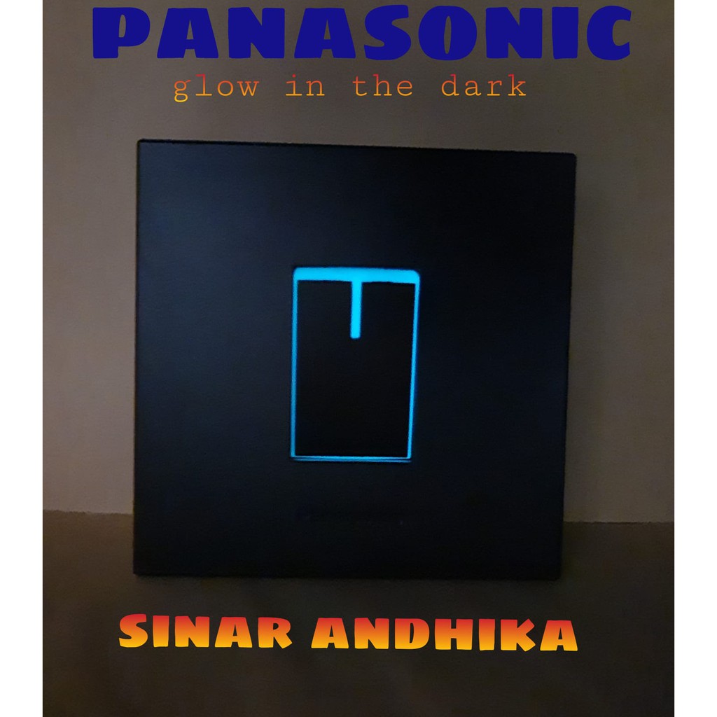 SAKLAR ENGKEL KECIL HITAM ECO B STYLE E PANASONIC WESJ 78019B+WESJ 5931B