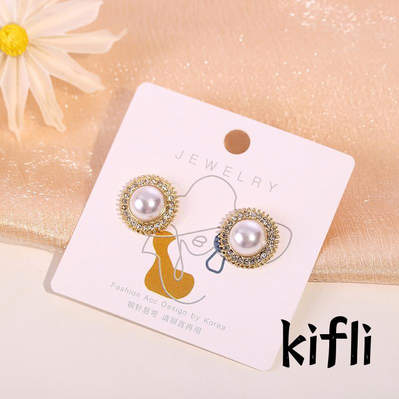 Anting Mutiara,Berlian Imitasi,Gaya Simple,Untuk Perhiasan