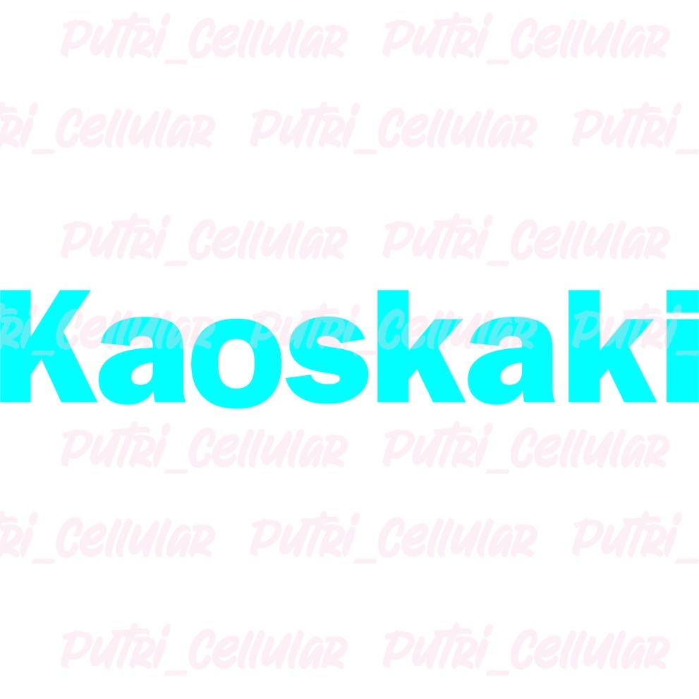Cutting stiker Kata-kata merk plesetan Kaoskaki