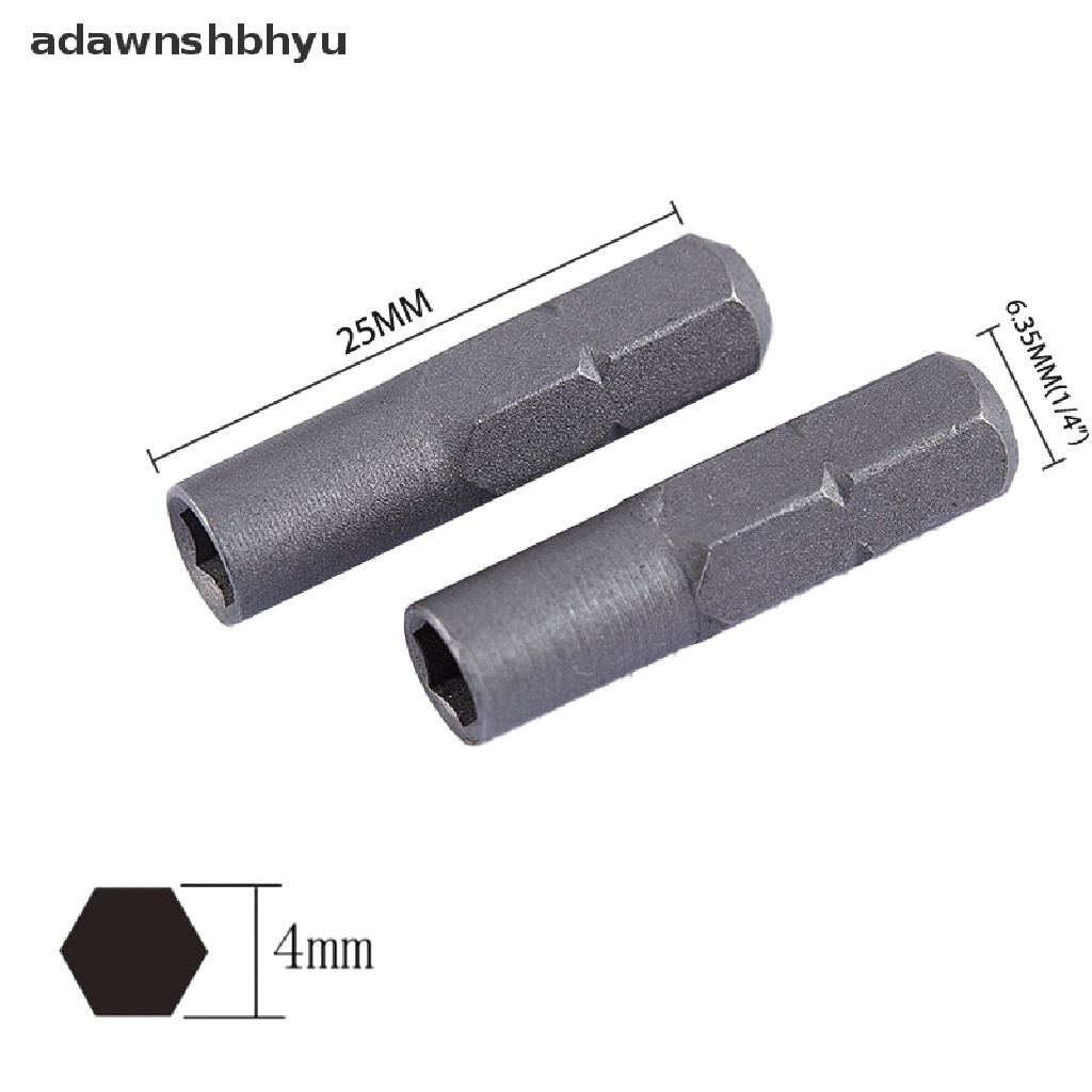 Adaptor Mata Obeng adawnshbhyu Micro Insert Bits Adaptor 6.35mm 1/4&quot; Ke Hex Holder 4mm