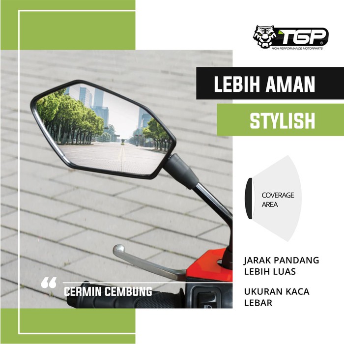 Spion Motor Bold Honda Yamaha Aksesoris Variasi TGP Beat Vario 125 150 Vixion Aerox Cb150R PCX / old-3