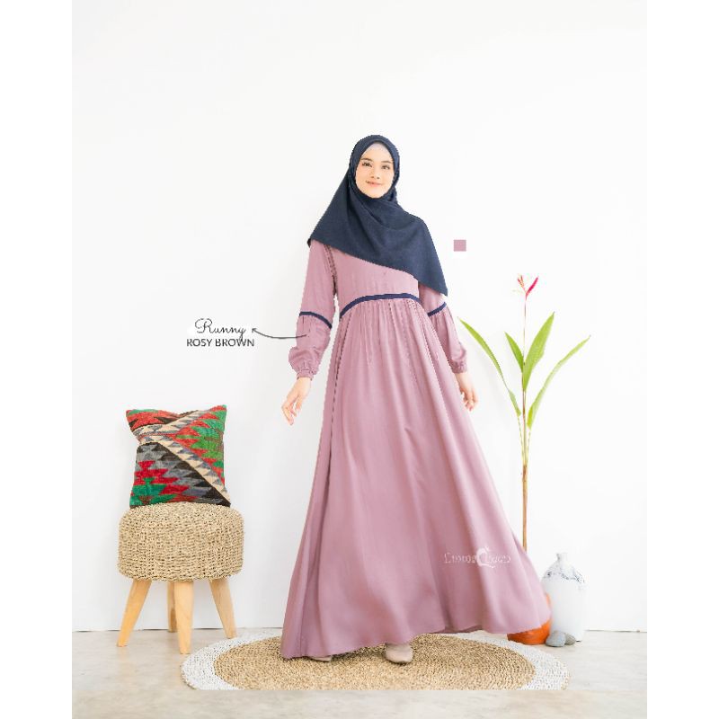 Dress/ Gamis Premium Katun Murah Runny Dress ori Emmaqueen