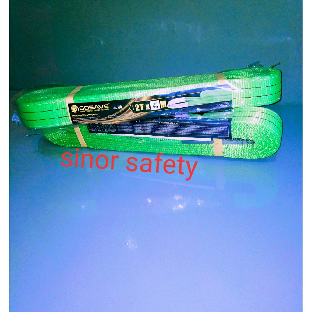 WEBBING SLING SAFETY 2 Ton x 6 Meter Tali Pengikat Pengangkat