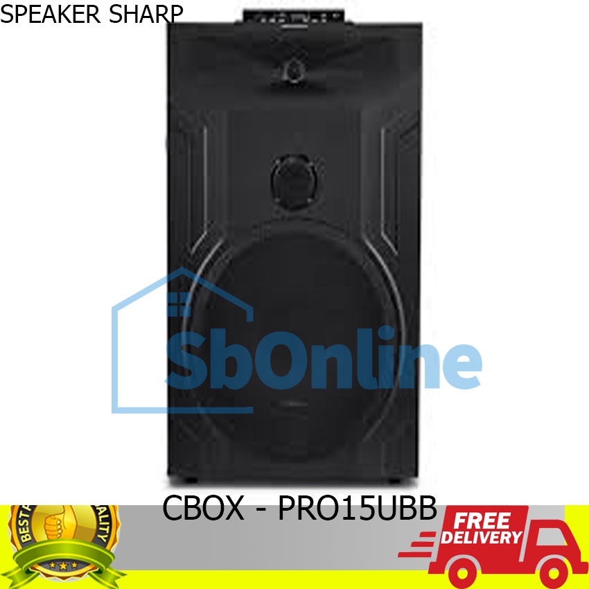 Speaker Aktif Sharp CBOX DPRO 15 UBB Bluetooth 15&quot;