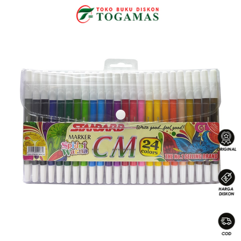 

READY STOCK !! SPIDOL MARKER CHILD CM SET 24 COLORS STANDARD