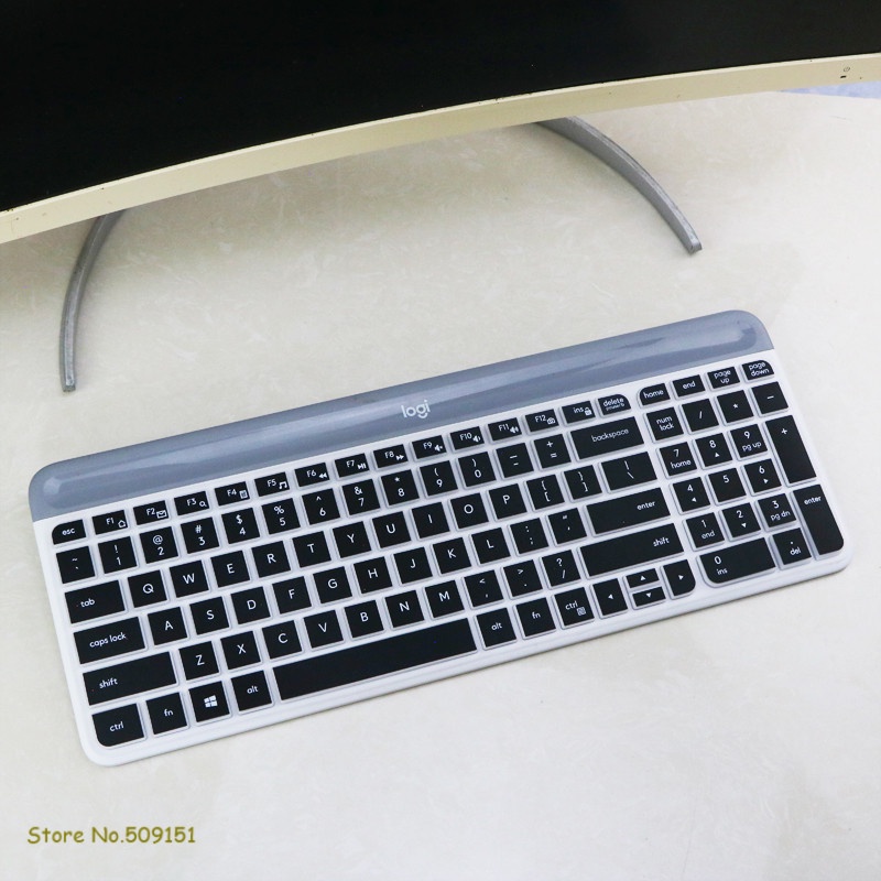 Cover Pelindung keyboard Wireless Logitech MK470 K580 Slim Bahan Silikon Anti Debu