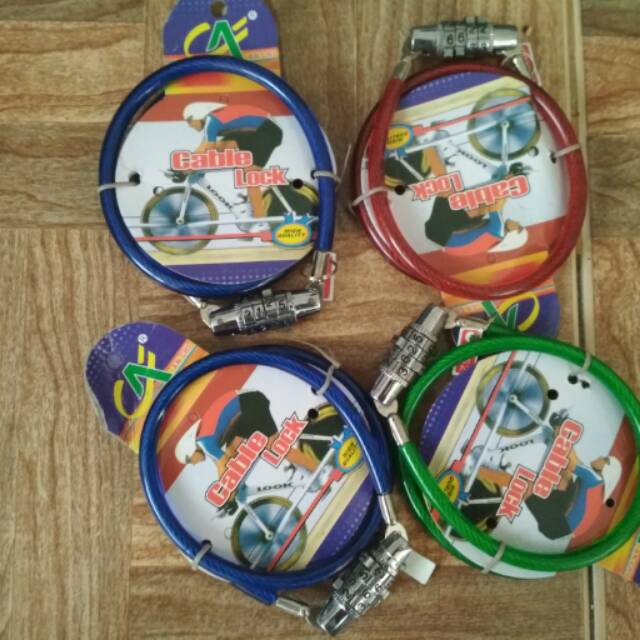 Cable Lock Helm, Tali Pengunci Helm.