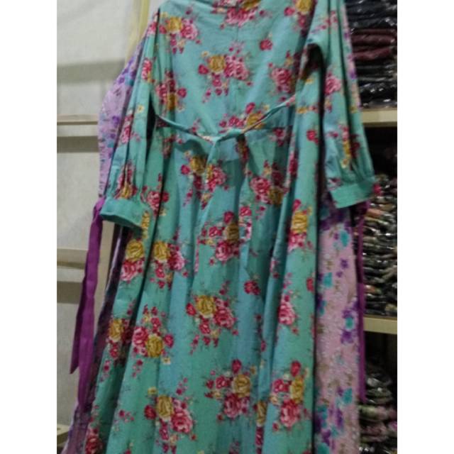 Gamis katun jepang premium /gamis kajep premium busui