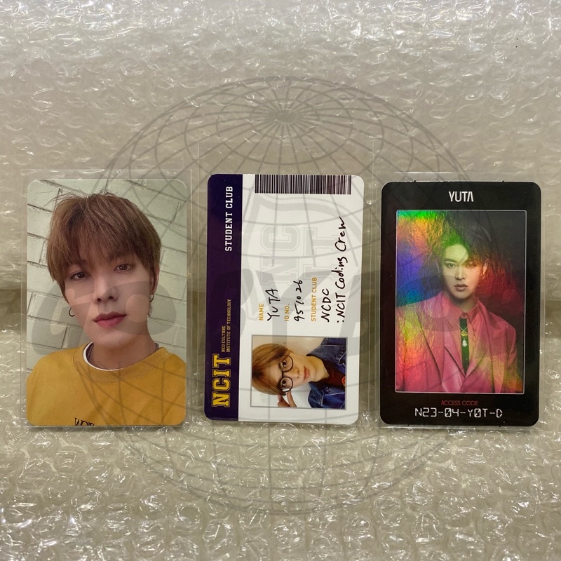 nct 127 2020 yuta slowacid x teddyisland autumn edition ncit random photopack student id card ac acc