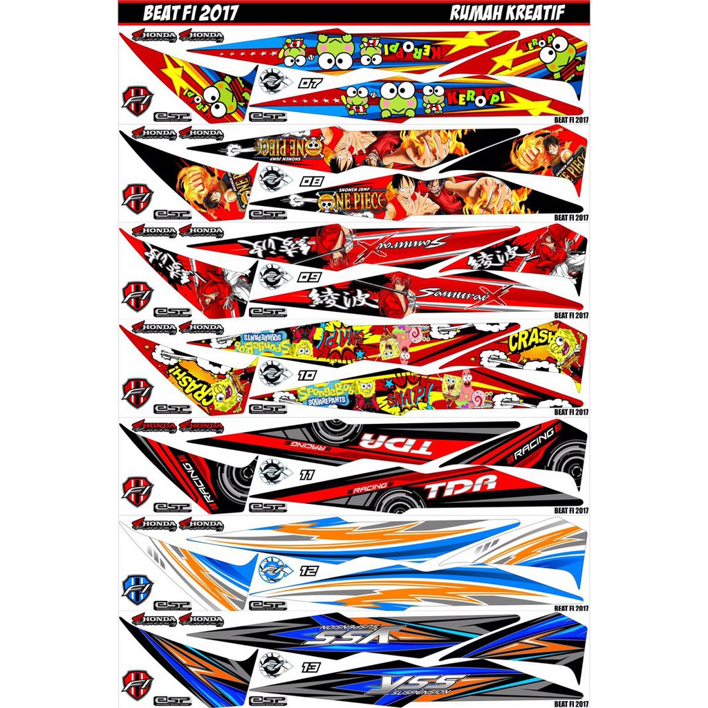 striping beat fi 2017 variasi karakter